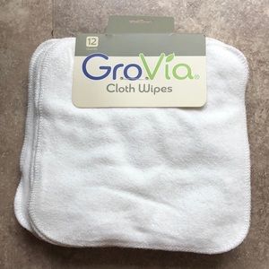 Grovia reusable cloth wipes